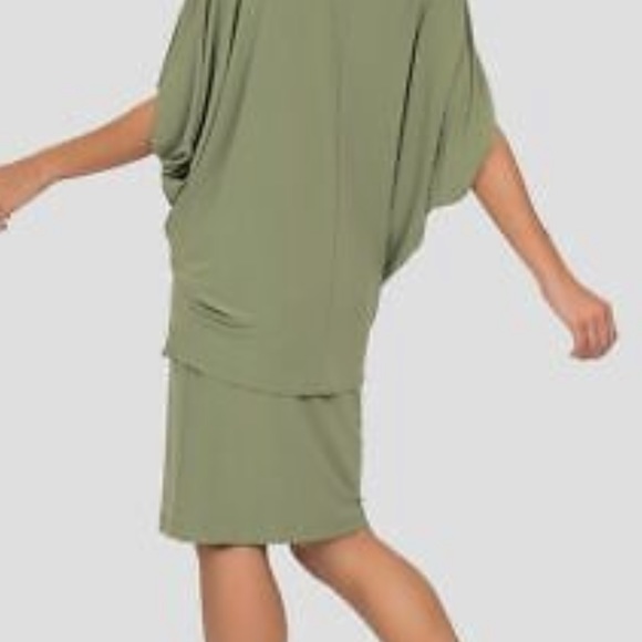 Joseph Ribkoff - dress in sage - Picture 3 of 8